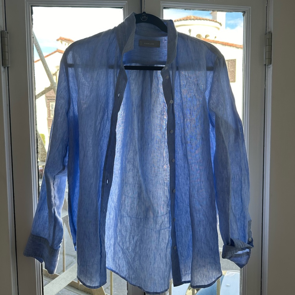 Linen button up